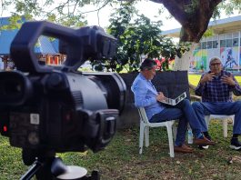 El trabajo periodístico de campo.