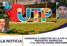 JOVEN CANDIDATO A DIRECTIVO DE LA UTP ACUSA PRESUNTAS ANOMALÍAS Y EL RECTOR GAVIRIA RESPONDE