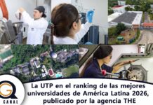 La UTP en el ranking de las mejores universidades de América Latina 2026, publicado por la agencia THE