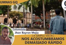 NOS ACOSTUMBRAMOS DEMASIADO RÁPIDO