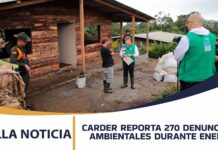 CARDER REPORTA 270 DENUNCIAS AMBIENTALES DURANTE ENERO: PEREIRA Y DOSQUEBRADAS CONCENTRAN LA MAYOR ACTIVIDAD