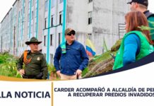 LA CARDER ACOMPAÑÓ A CONTROL FÍSICO DE LA ALCALDÍA DE PEREIRA A RECUPERAR PREDIO DEL MUNICIPIO INVADIDO POR PARTICULARES