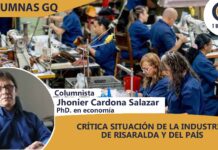 CRÍTICA SITUACIÓN DE LA INDUSTRIA DE RISARALDA Y DEL PAÍS