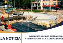 INGENIEROS LOCALES PIDEN APOYO Y PARTICIPACIÓN A LA ALCALDIA DE PEREIRA