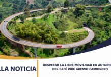 RESPETAR LA LIBRE MOVILIDAD EN AUTOPISTAS DEL CAFÉ PIDE GREMIO CAMIONERO