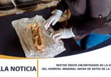 RESTOS ÓSEOS ENCONTRADOS EN LA OBRA DEL HOSPITAL REGIONAL DATAN DE ANTES DE LA ERA CRISTIANA